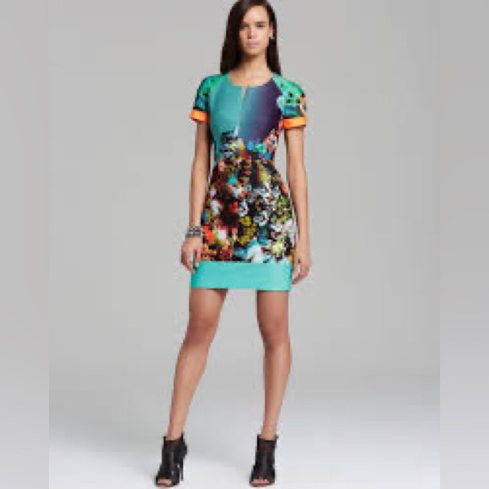 Milly Front-Zip Scuba Dress